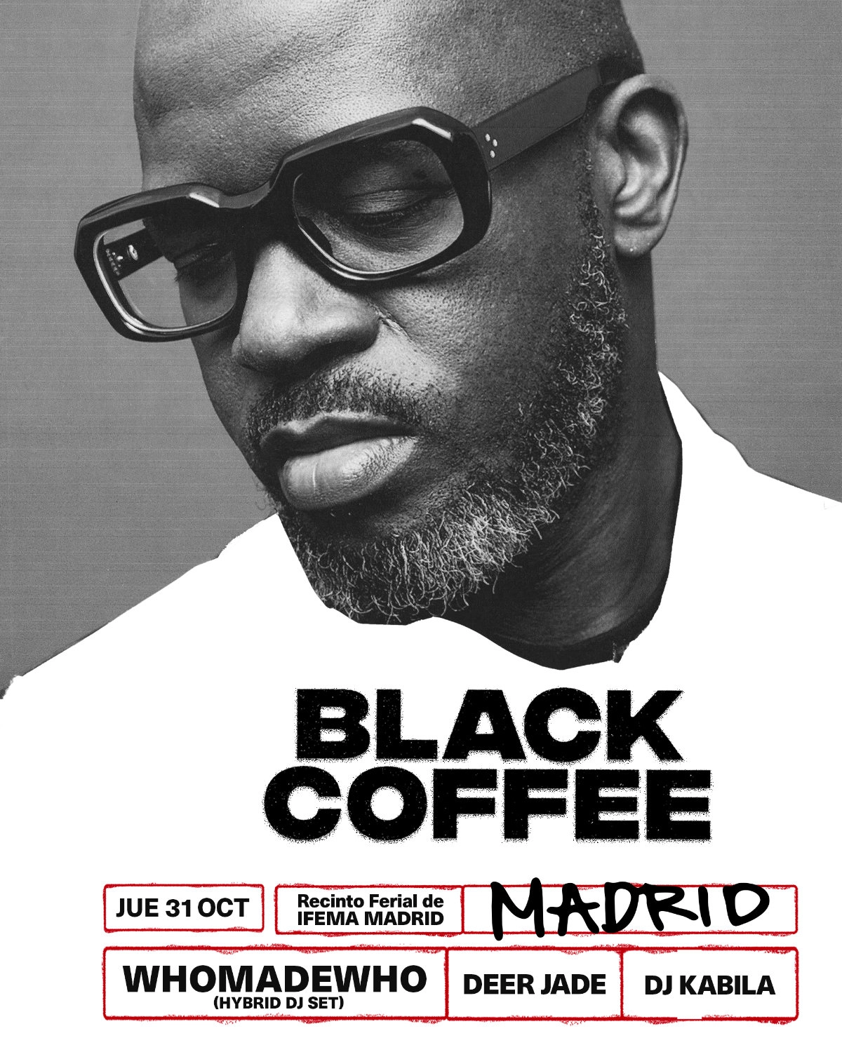 Black Coffee - Whomadewho - Deer Jade - Dj Kabila in der IFEMA Madrid Tickets