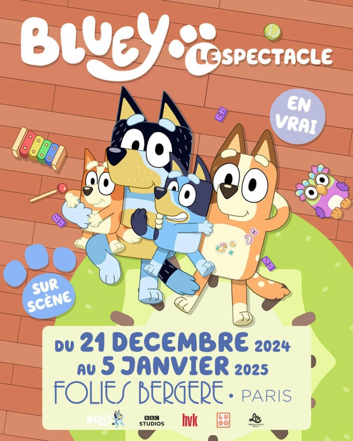 Billets Bluey le spectacle (Folies Bergere - Paris)