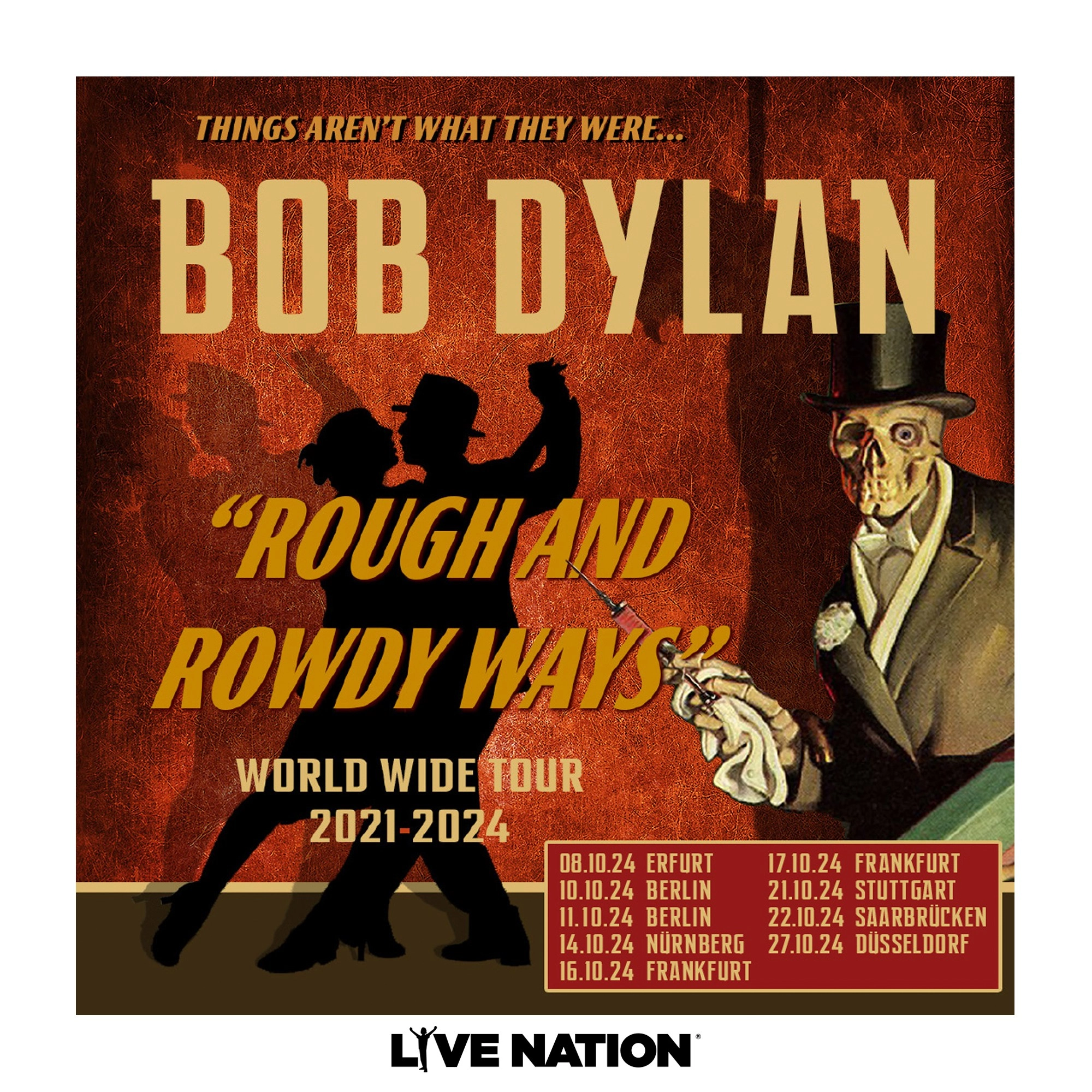 Billets Bob Dylan (Jahrhunderthalle - Francfort)