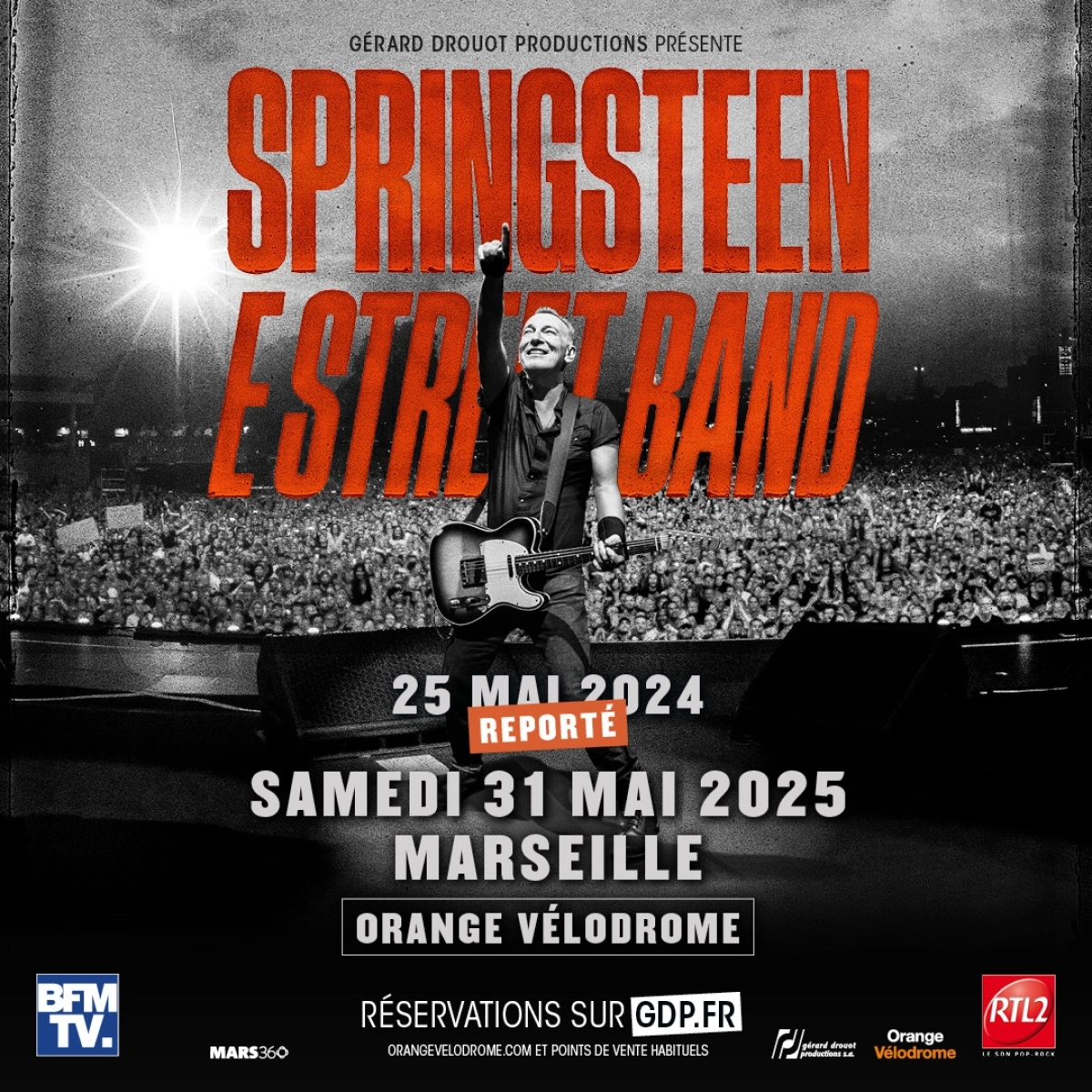 Billets Bruce Springsteen (Orange Velodrome - Marseille)