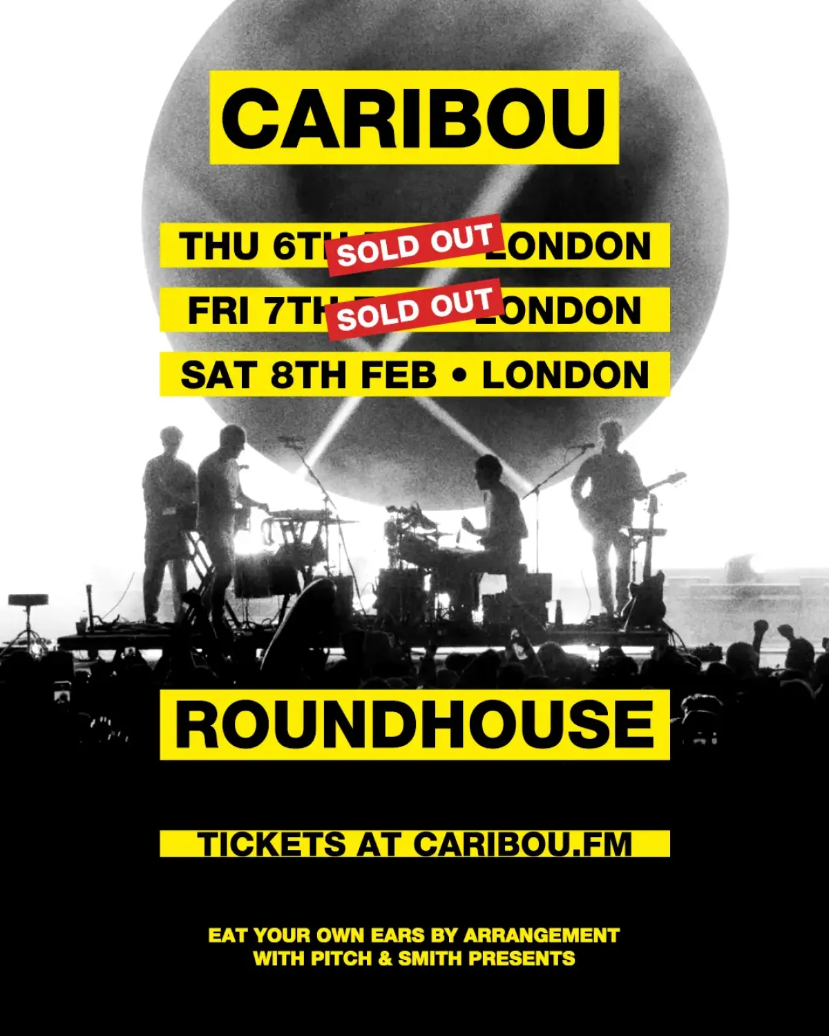 Billets Caribou (Roundhouse - Londres)