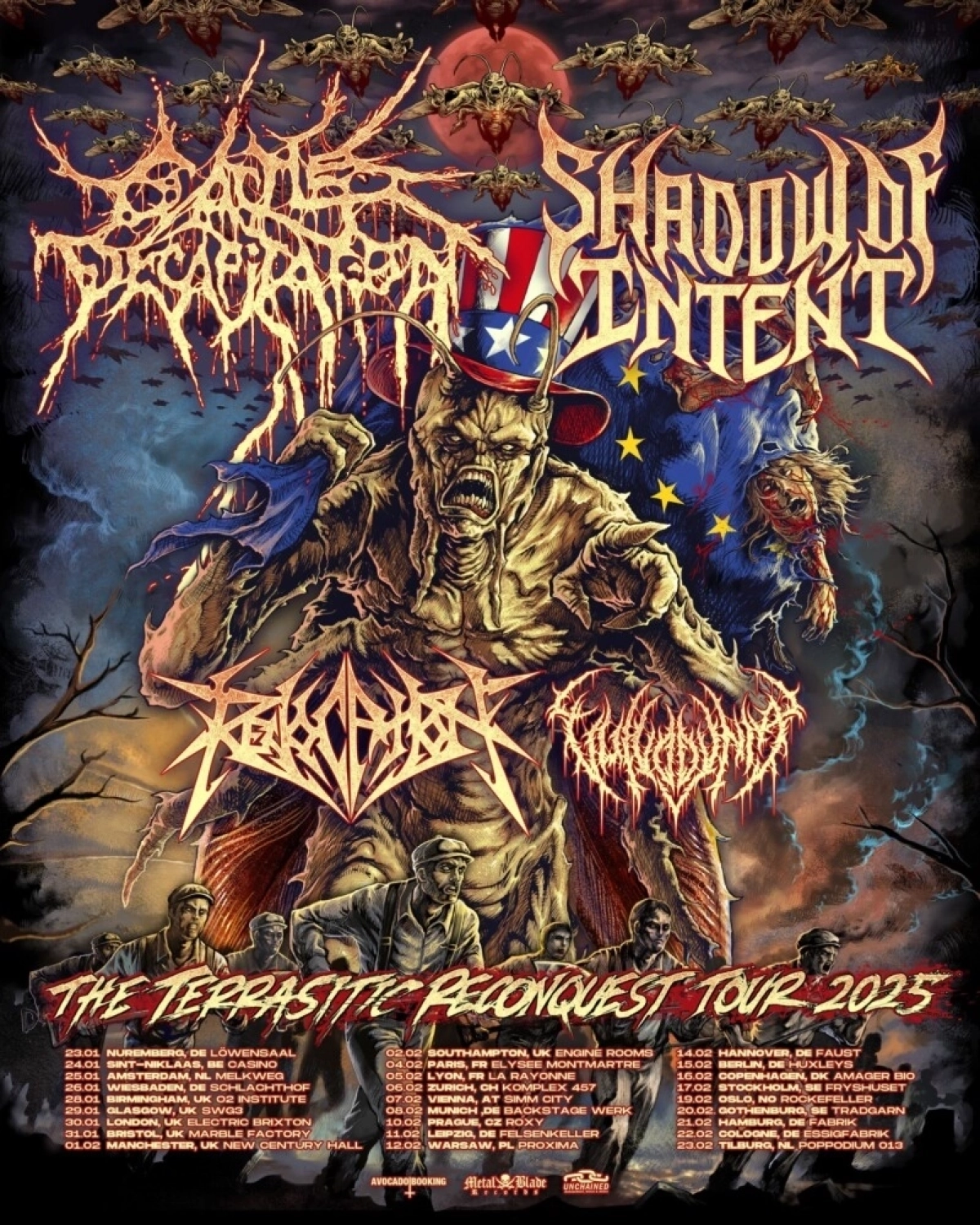 Billets Cattle Decapitation - Shadow Of Intent (Amager Bio - Copenhague)