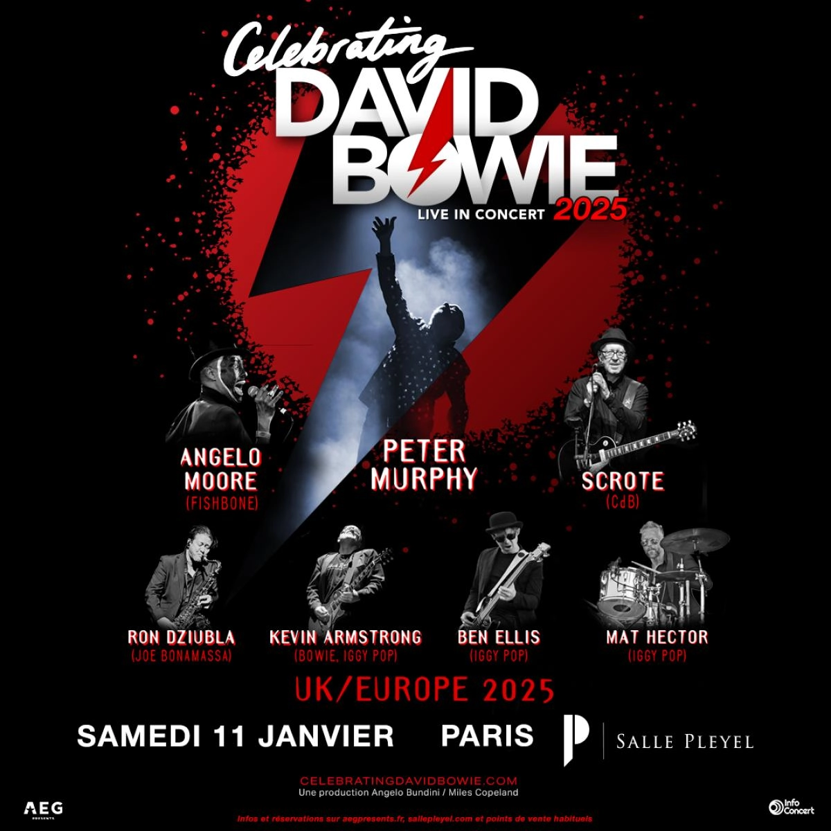 Celebrating David Bowie at Salle Pleyel Tickets