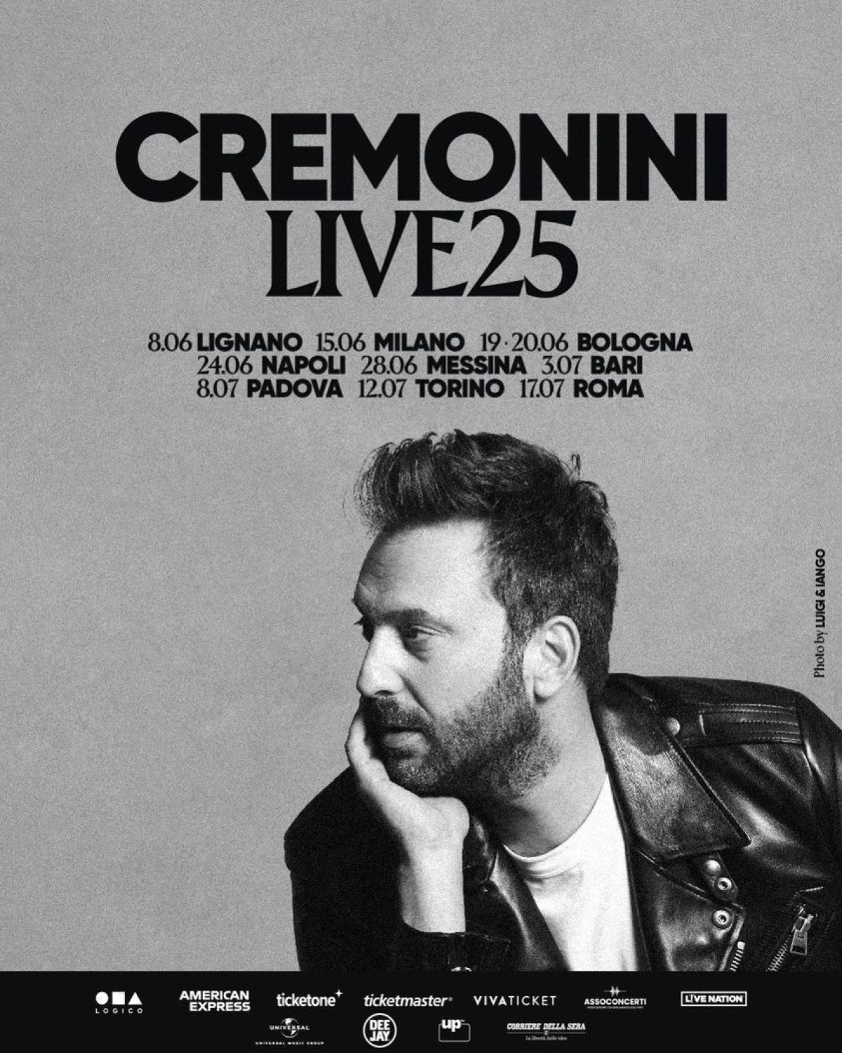 Cesare Cremonini al San Siro Tickets