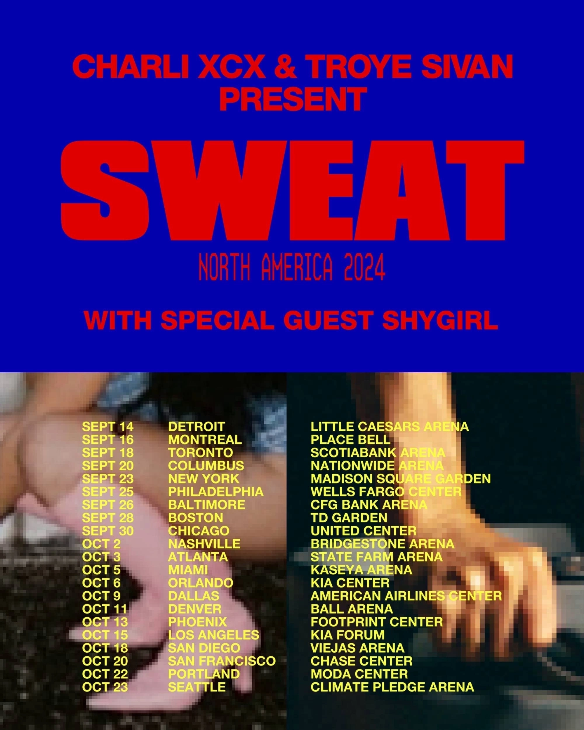 Charli Xcx - Troye Sivan Present: Sweat at Ball Arena Tickets