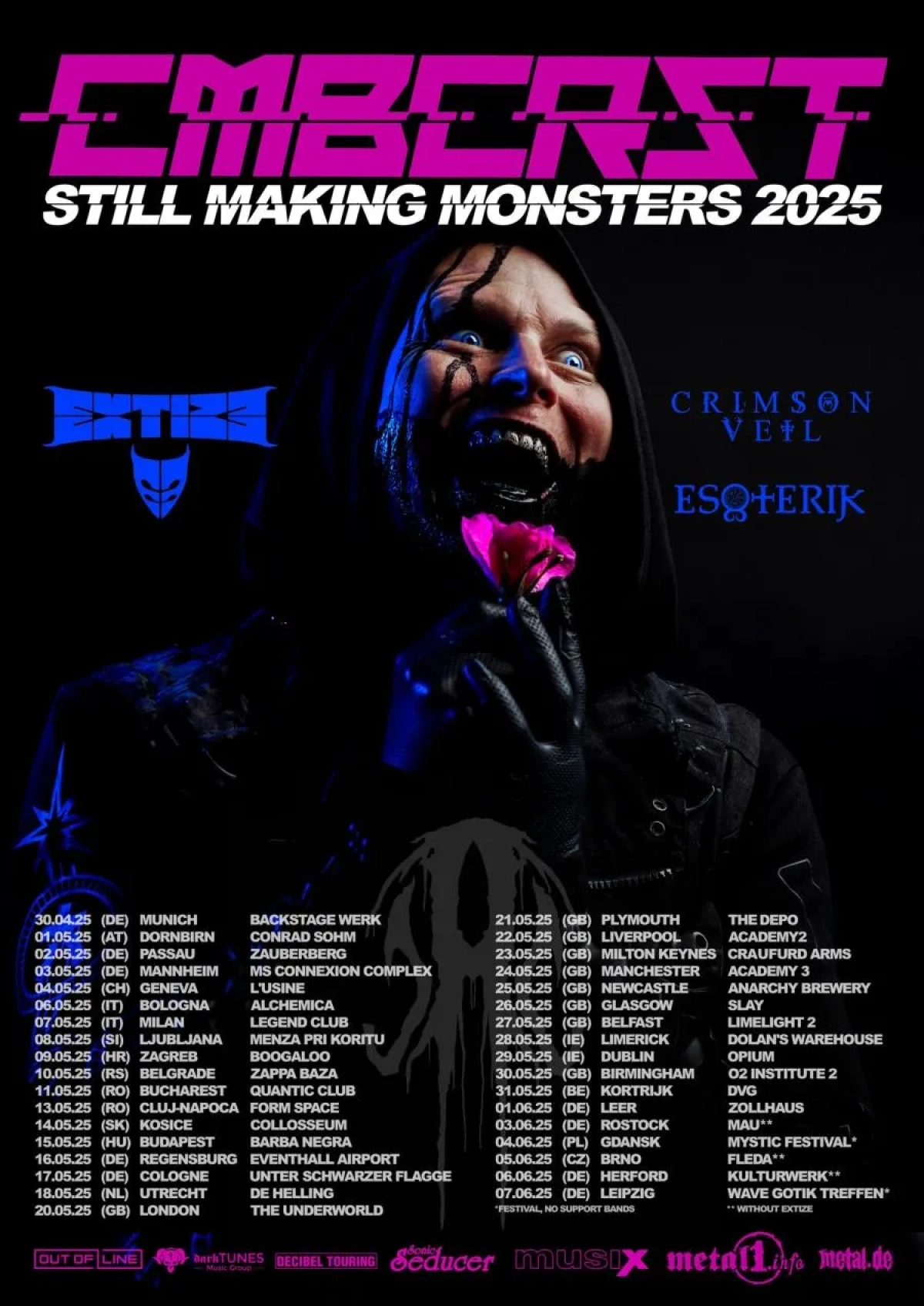 Combichrist en Backstage Werk Tickets