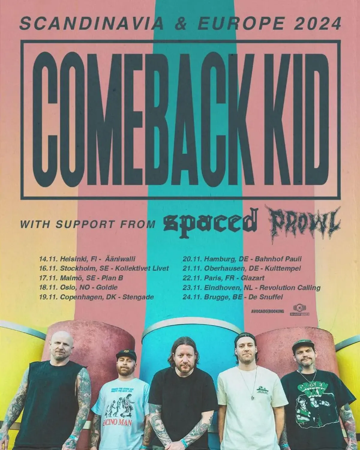 Comeback Kid - Spaced - Prowl in der Glazart Tickets