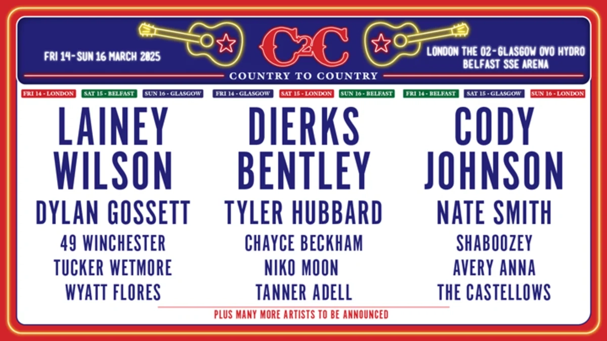 Country To Country 2025 - Cody Johnson al The O2 Arena Tickets