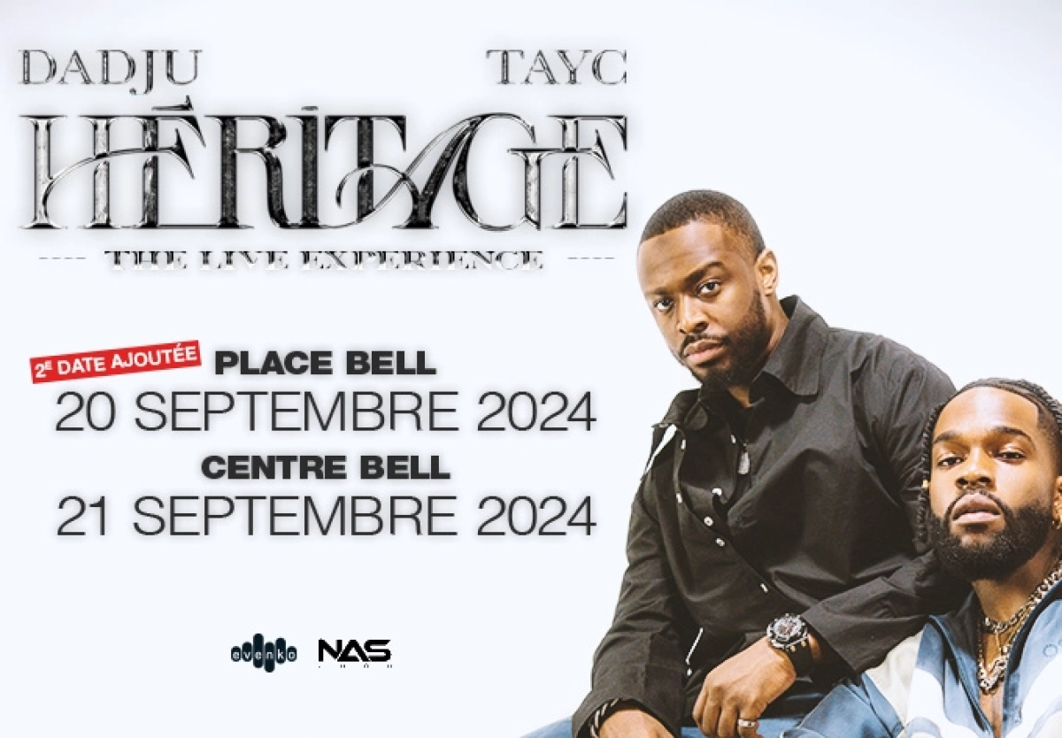 Dadju - Tayc at Place Bell Tickets