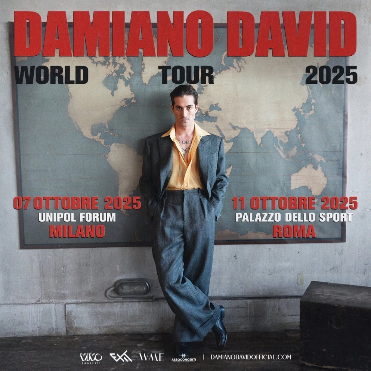 Damiano David in der Forum Milano Tickets