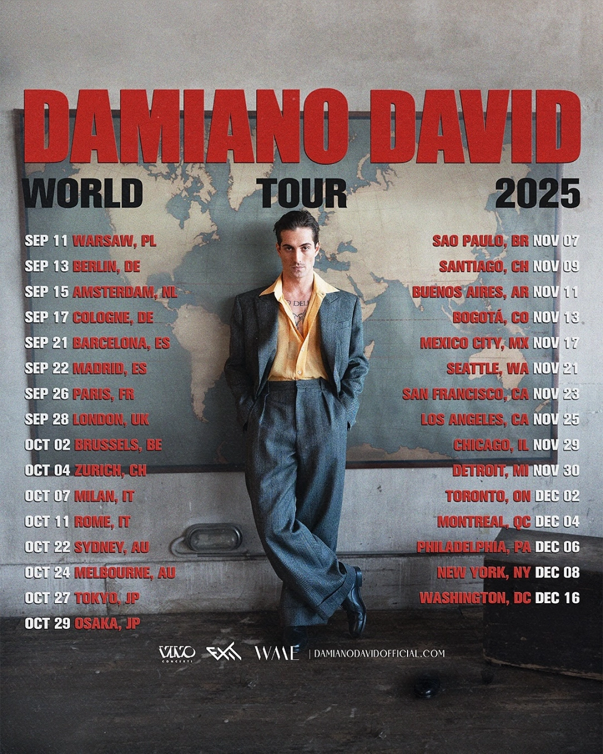 Damiano David in der Razzmatazz Tickets