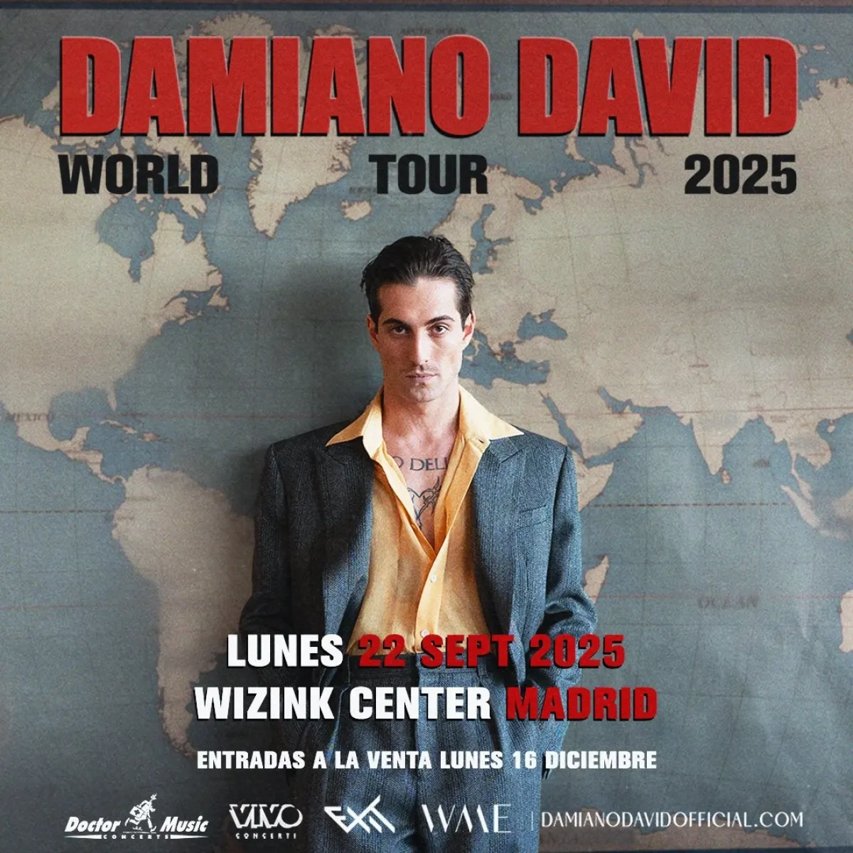 Damiano David in der WiZink Center Tickets