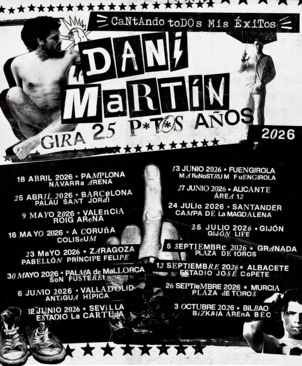 Dani Martin at Pabellón Príncipe Felipe Tickets