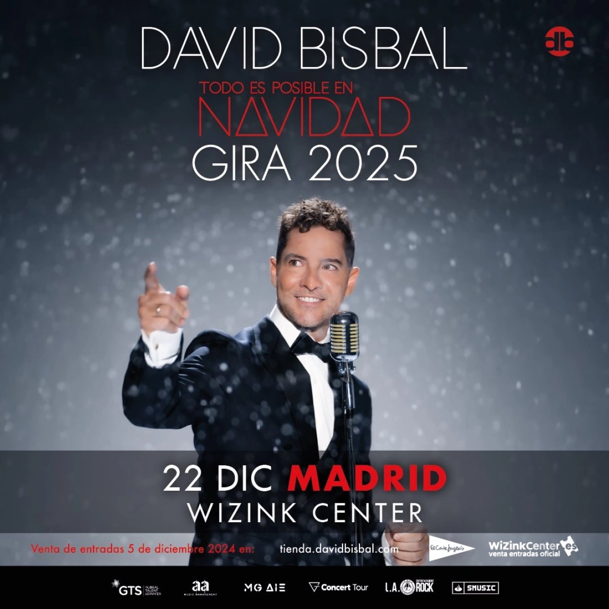 David Bisbal en Movistar Arena Madrid Tickets