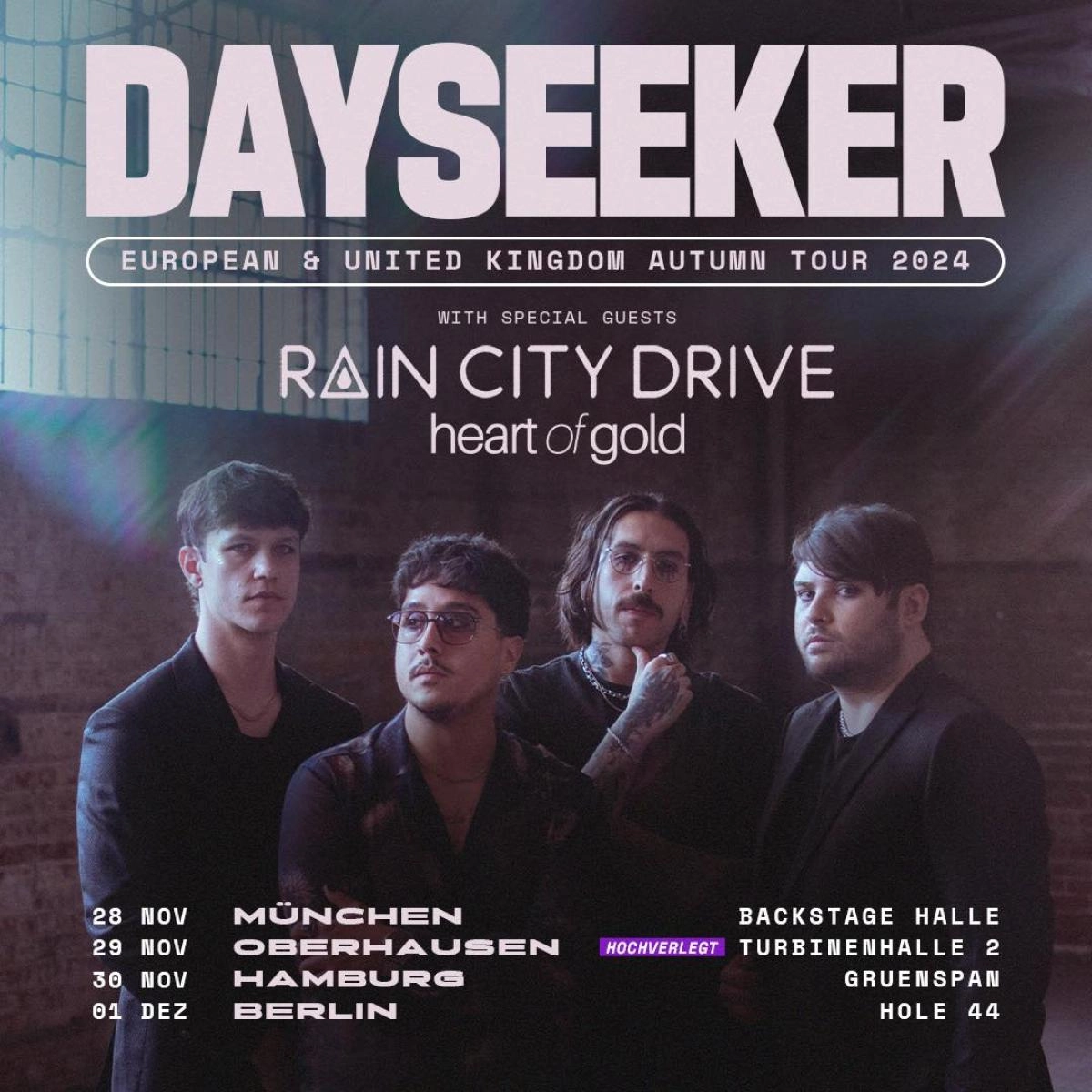 Dayseeker al Turbinenhalle Oberhausen Tickets