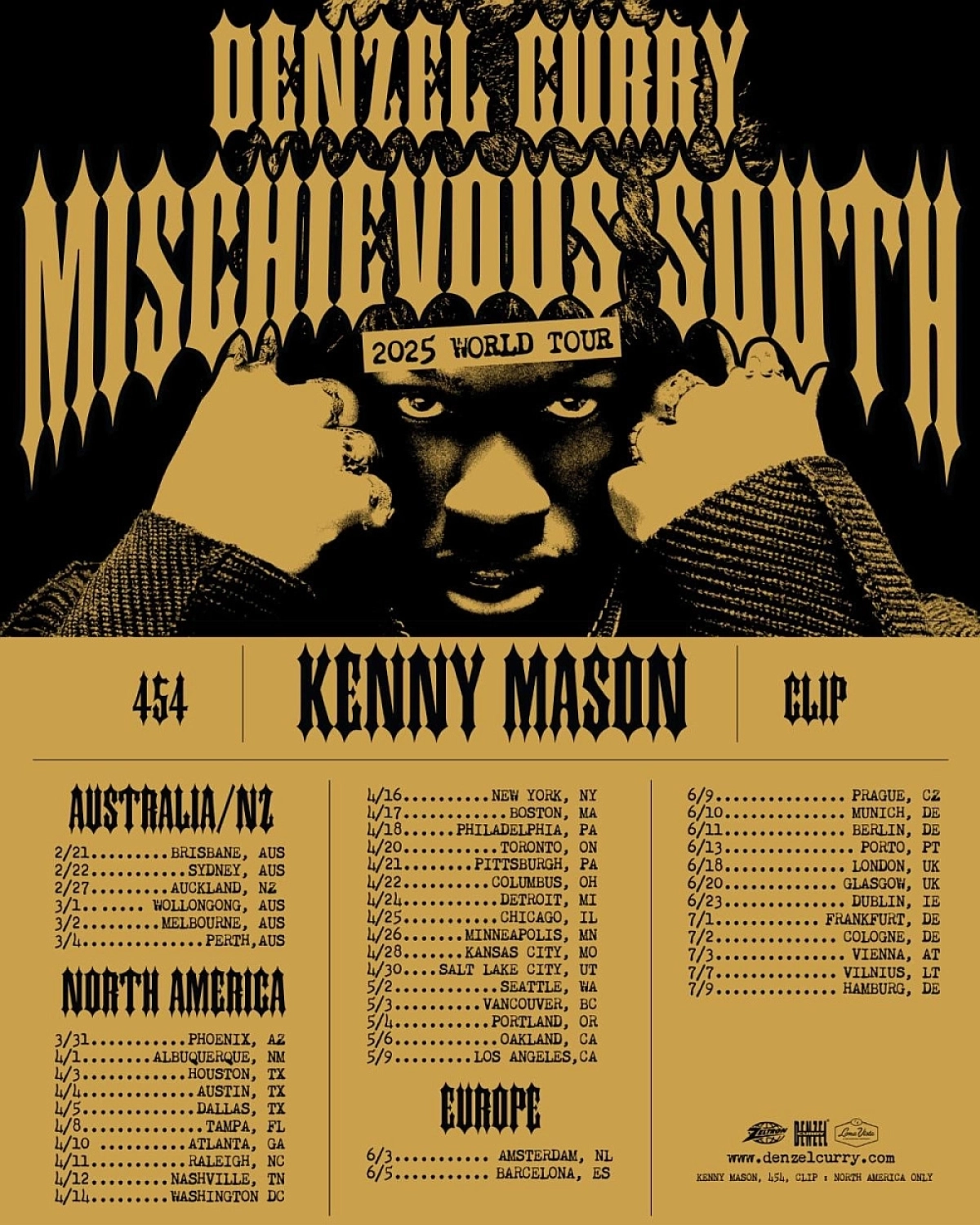 Denzel Curry - Mischievous South Tour at ZOOM Frankfurt Tickets