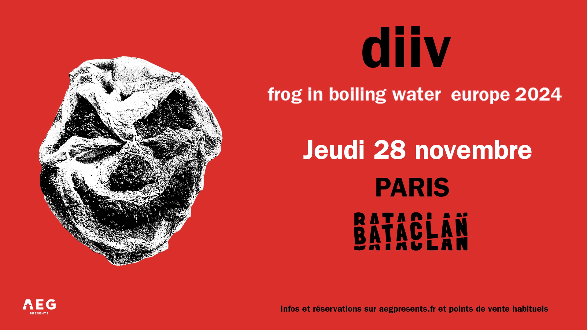 Concert Diiv à Paris (Bataclan) du 28 novembre 2024