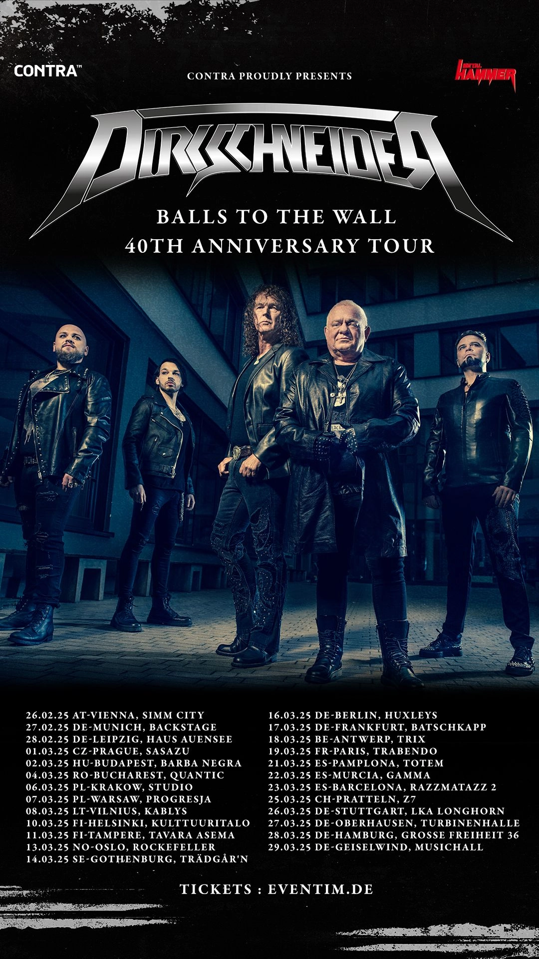 Dirkschneider in der Haus Auensee Tickets