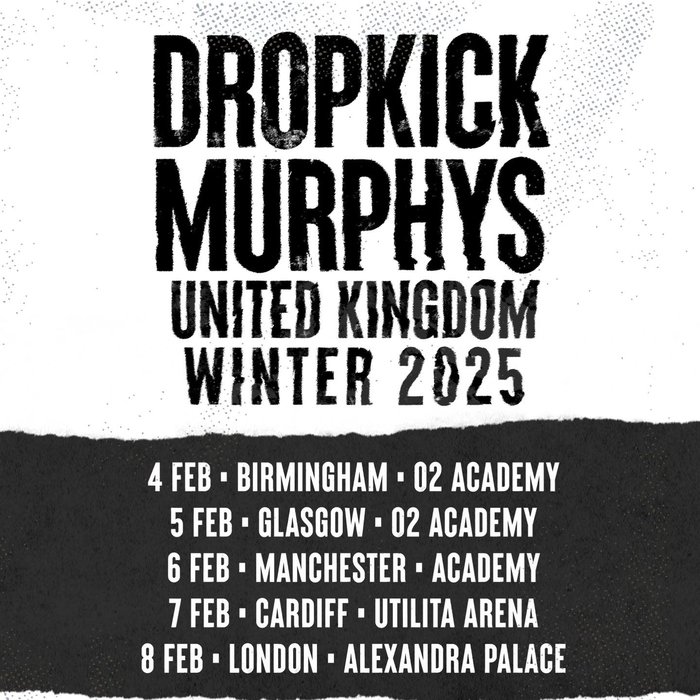 Billets Dropkick Murphys (Alexandra Palace - Londres)