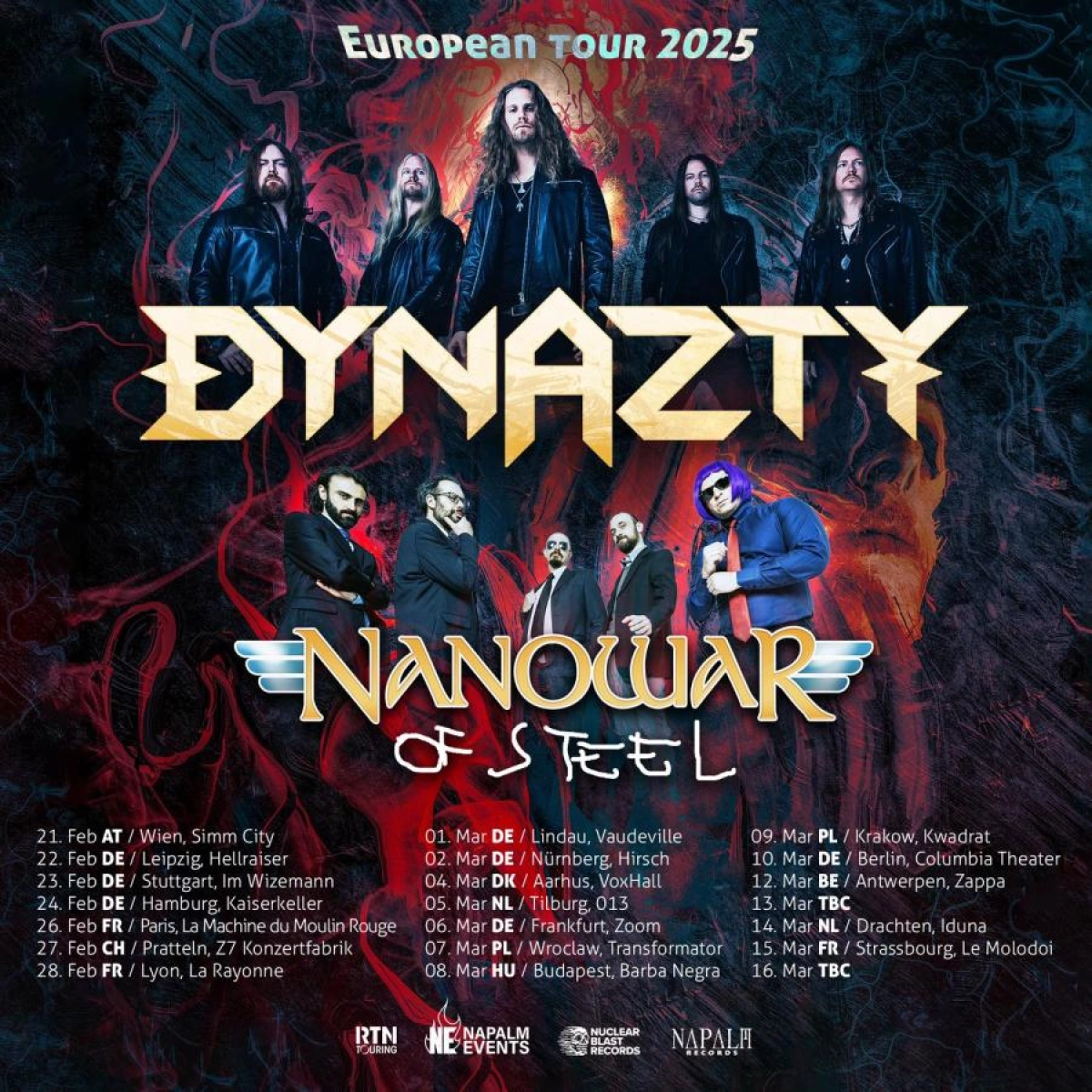 Dynazty - Nanowar Of Steel at La Machine du Moulin Rouge Tickets