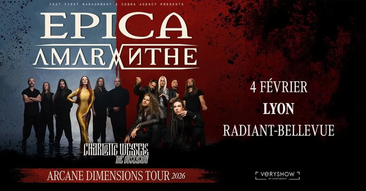 Billets Epica - Amaranthe (Radiant Bellevue - Lyon)