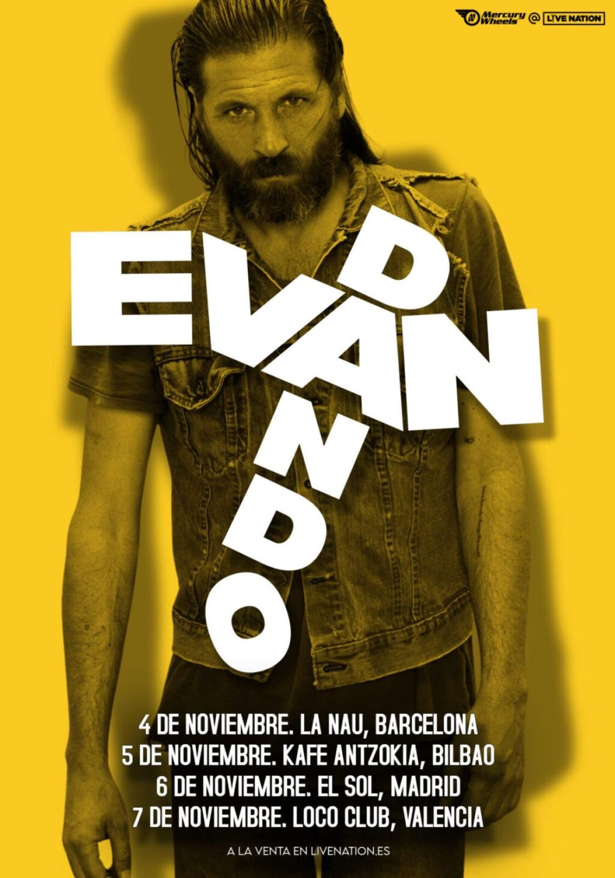 Billets Evan Dando (La Nau - Barcelone)