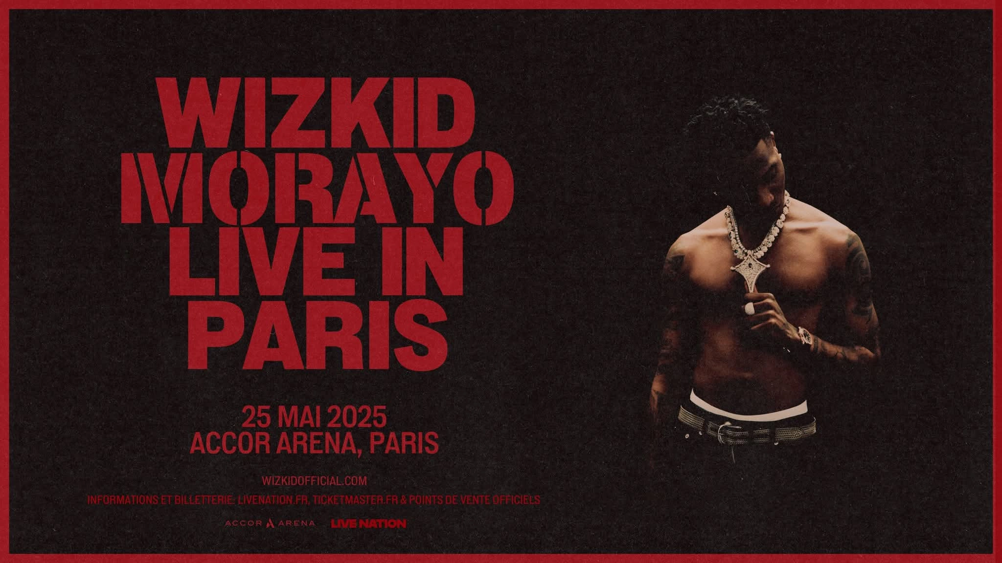 Billets WizKid (Accor Arena - Paris)