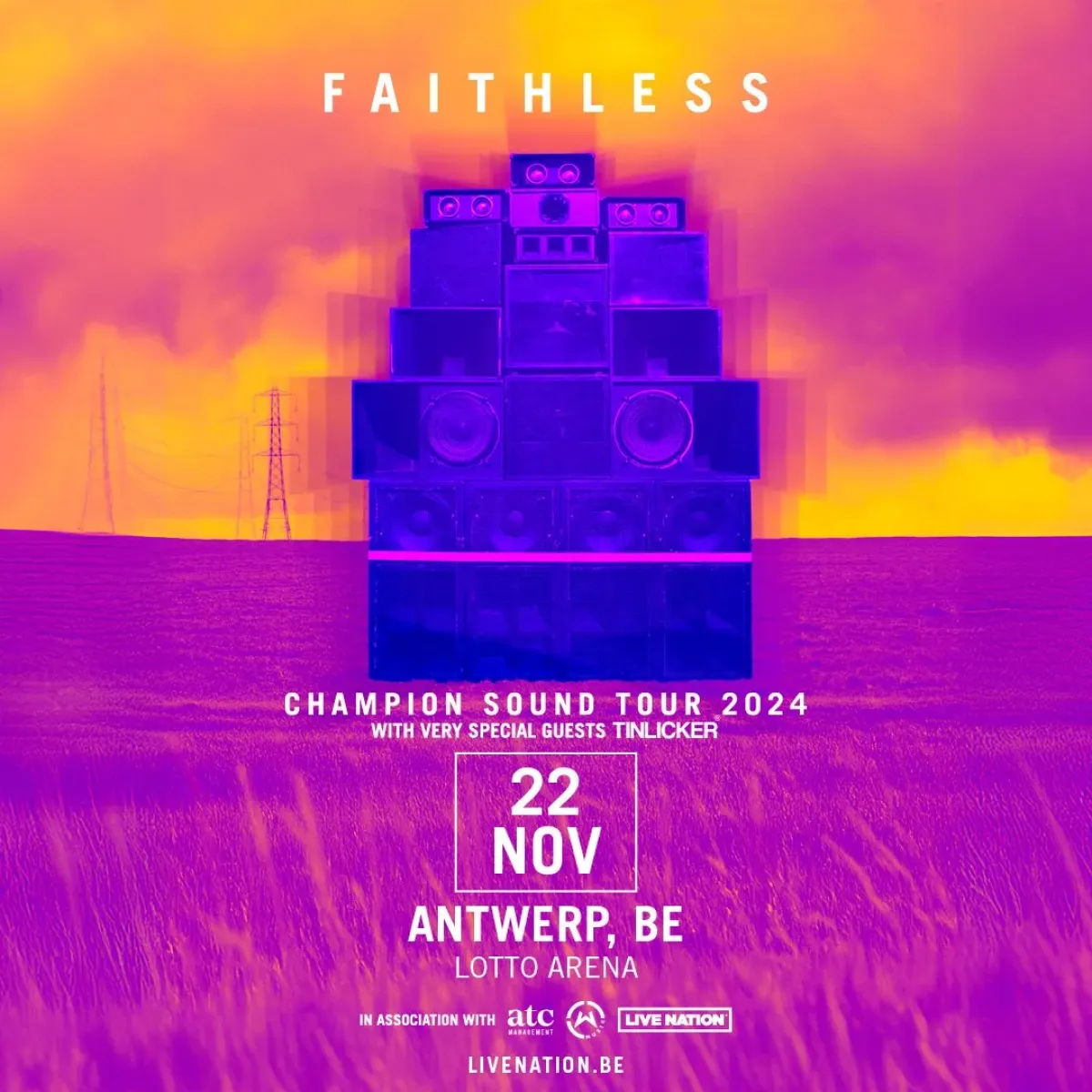 Billets Faithless (Lotto Arena - Anvers)