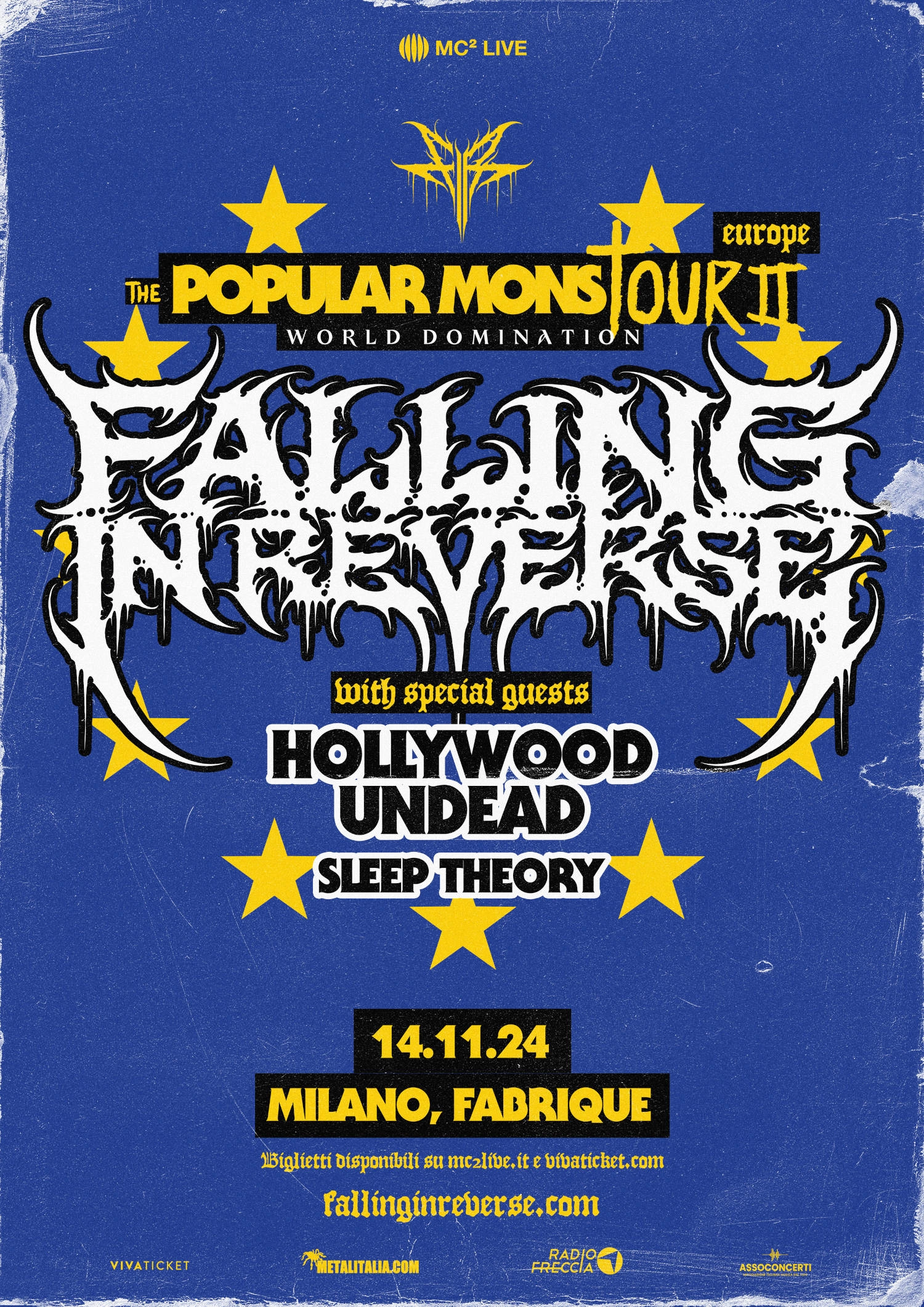 Falling In Reverse at Fabrique Milano Tickets