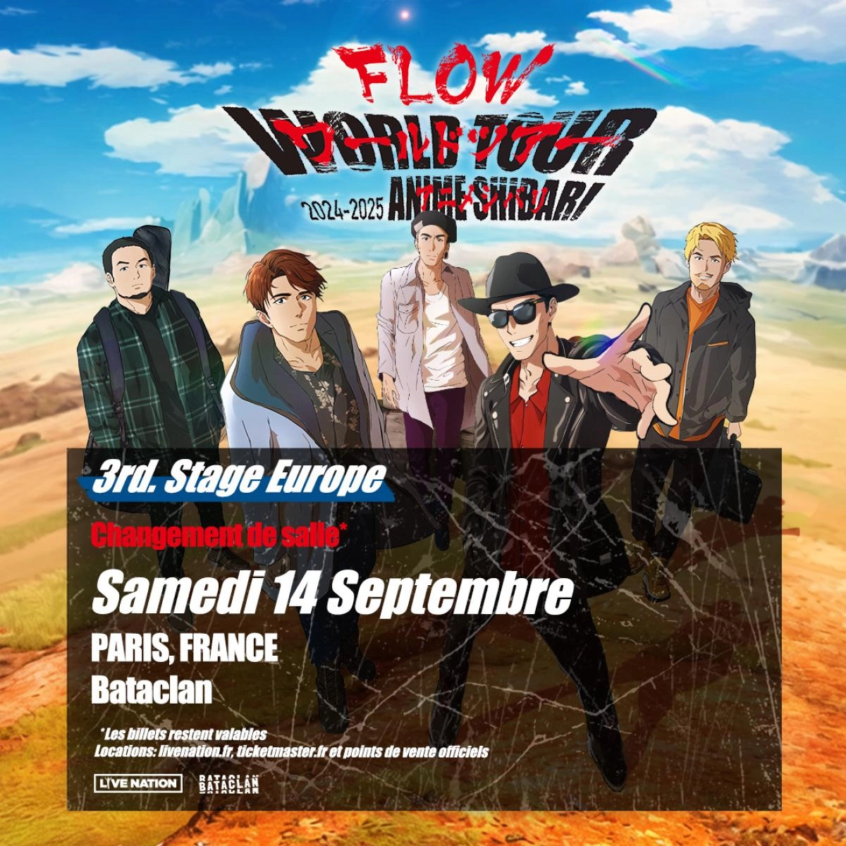 Concert Flow à Paris (Bataclan) du 14 septembre 2024