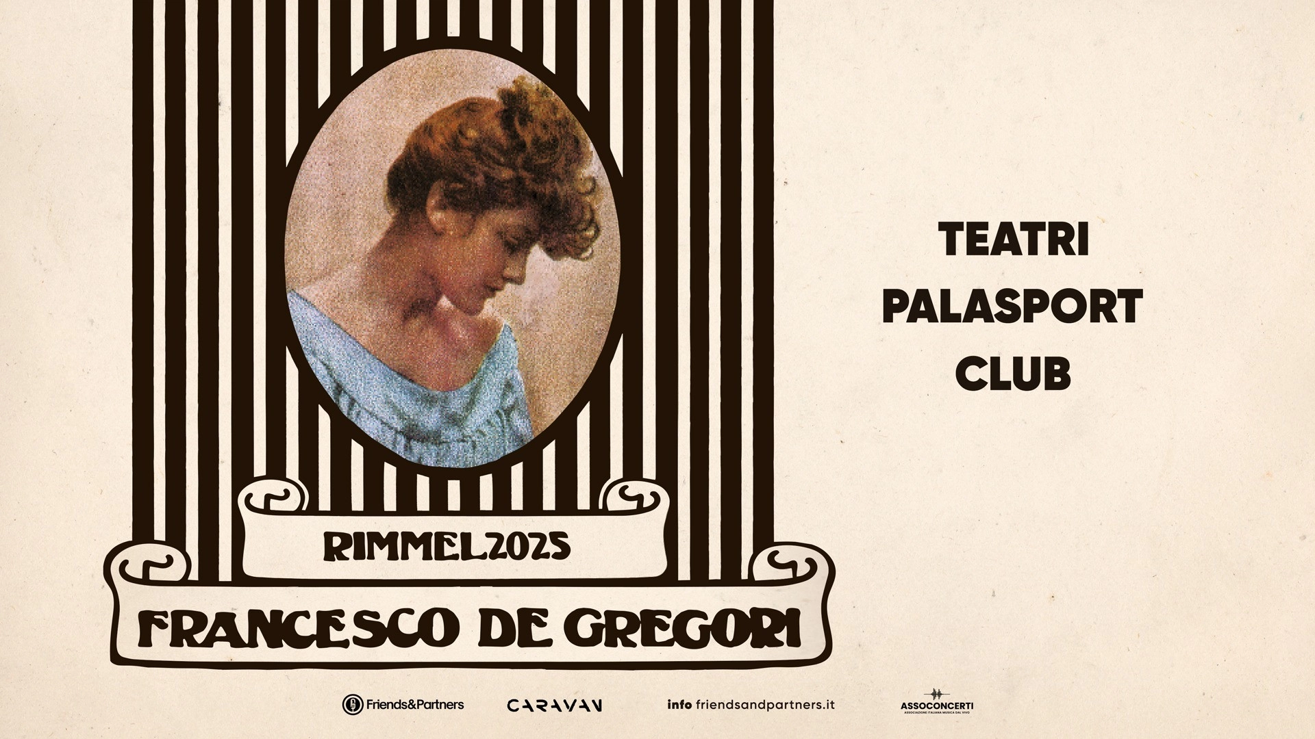 Francesco De Gregori al Palazzo Dello Sport Roma Tickets