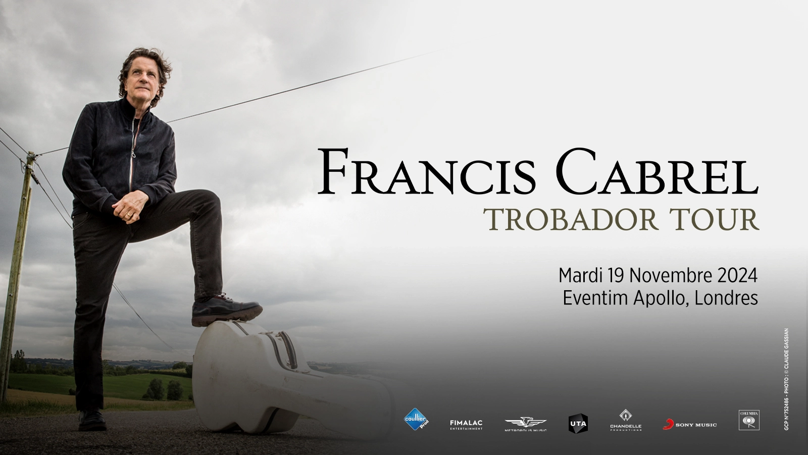 Billets Francis Cabrel (Eventim Apollo - Londres)