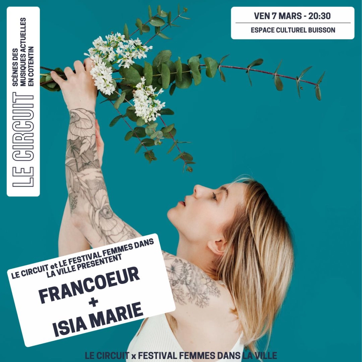 Francoeur - Isia Marie at Espace Culturel Buisson Tickets