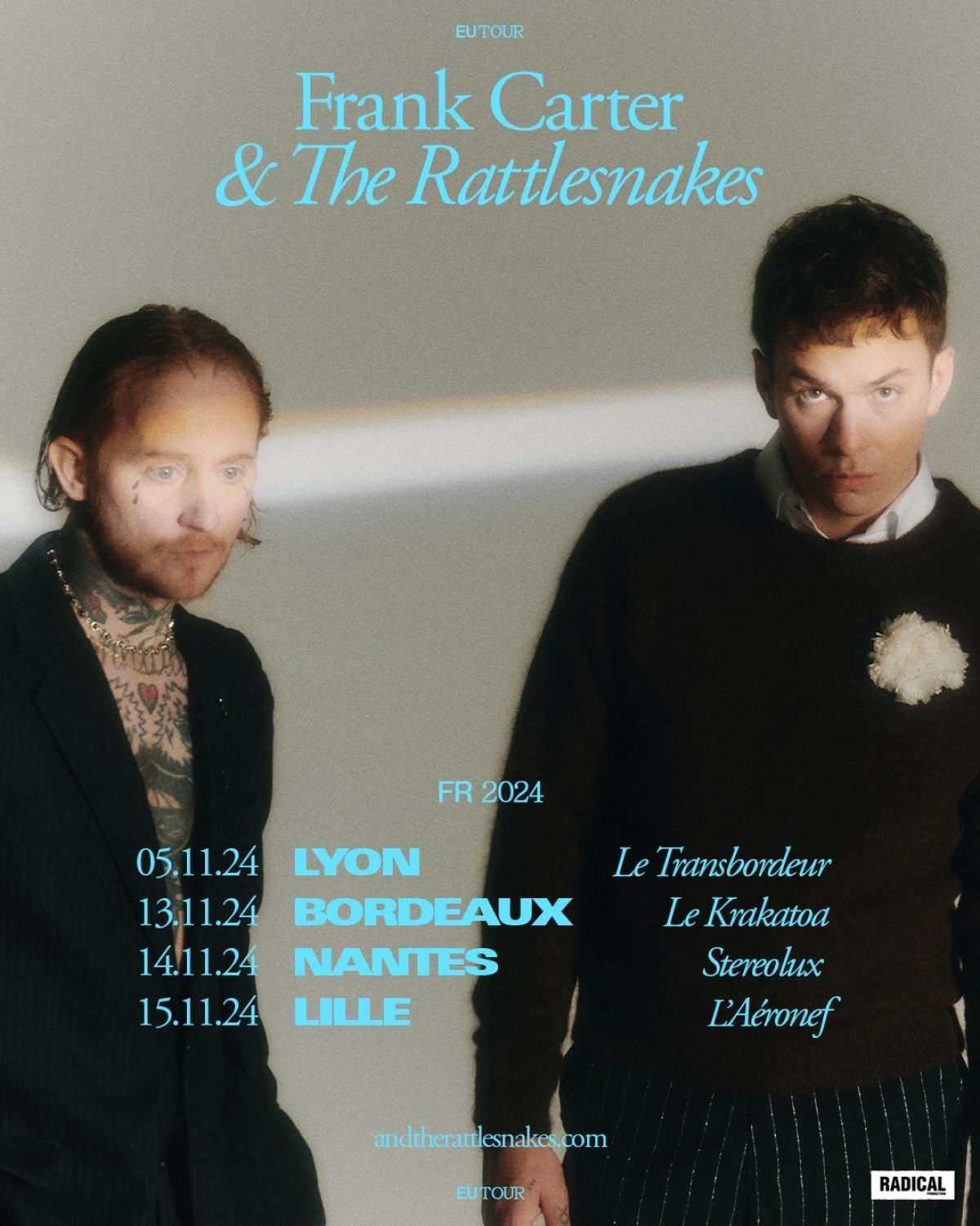 Frank Carter and The Rattlesnakes al Aeronef Tickets