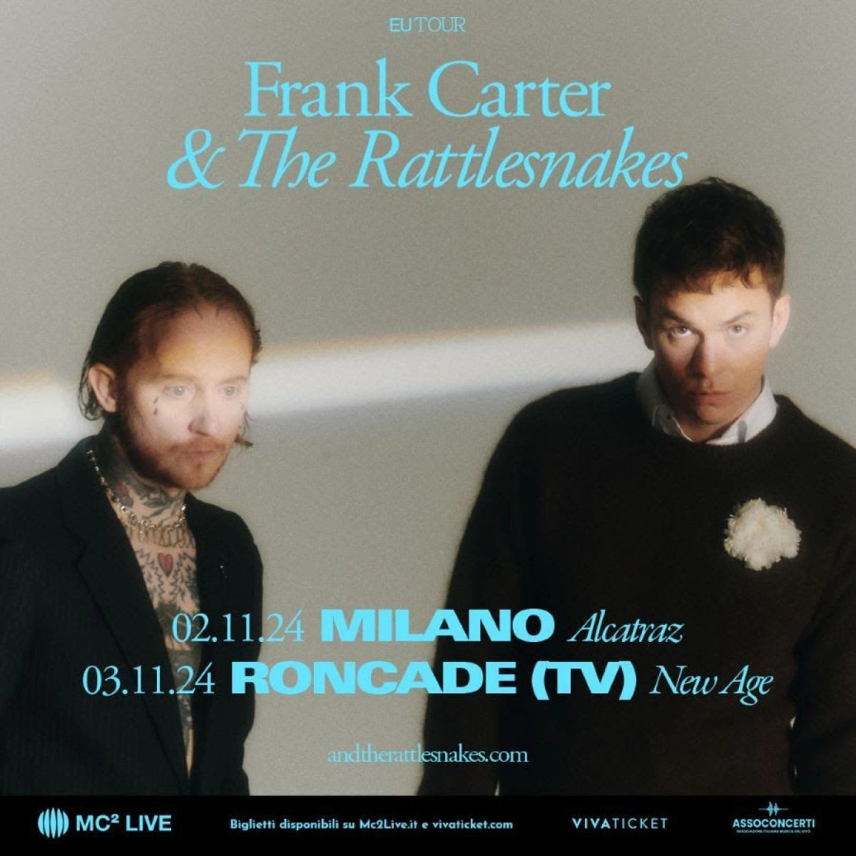 Frank Carter and The Rattlesnakes at Alcatraz Milano Tickets