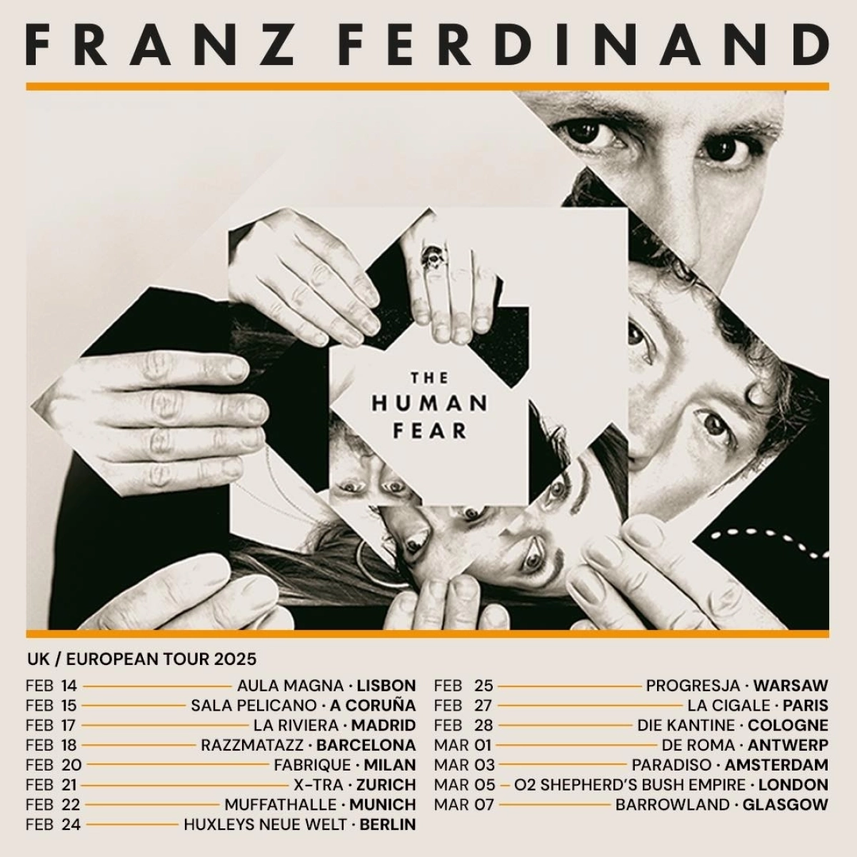 Billets Franz Ferdinand (Paradiso - Amsterdam)