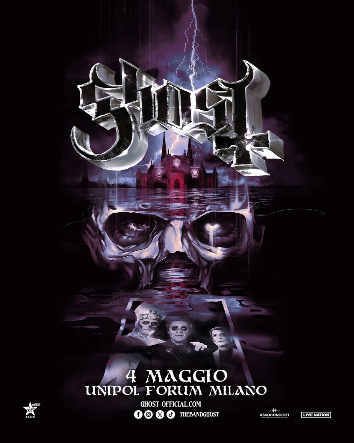 Ghost at Forum Milano Tickets