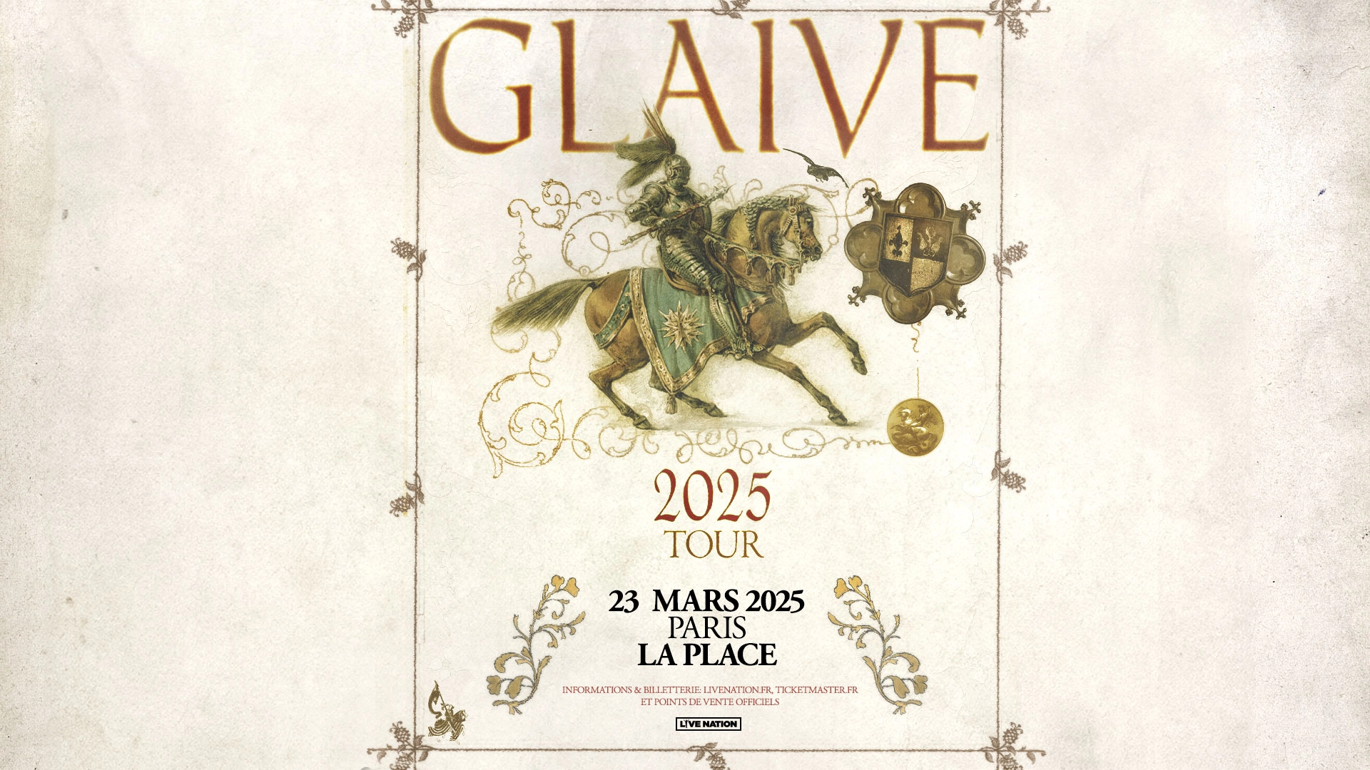 Glaive in der La Place Paris Tickets