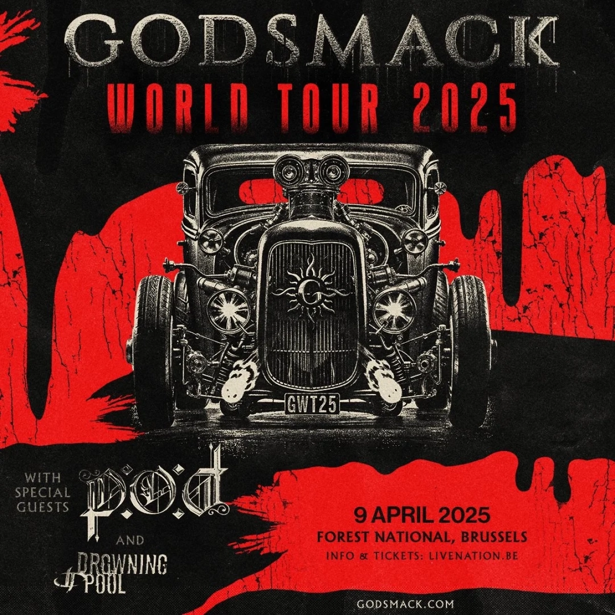 Godsmack at Forest National Tickets