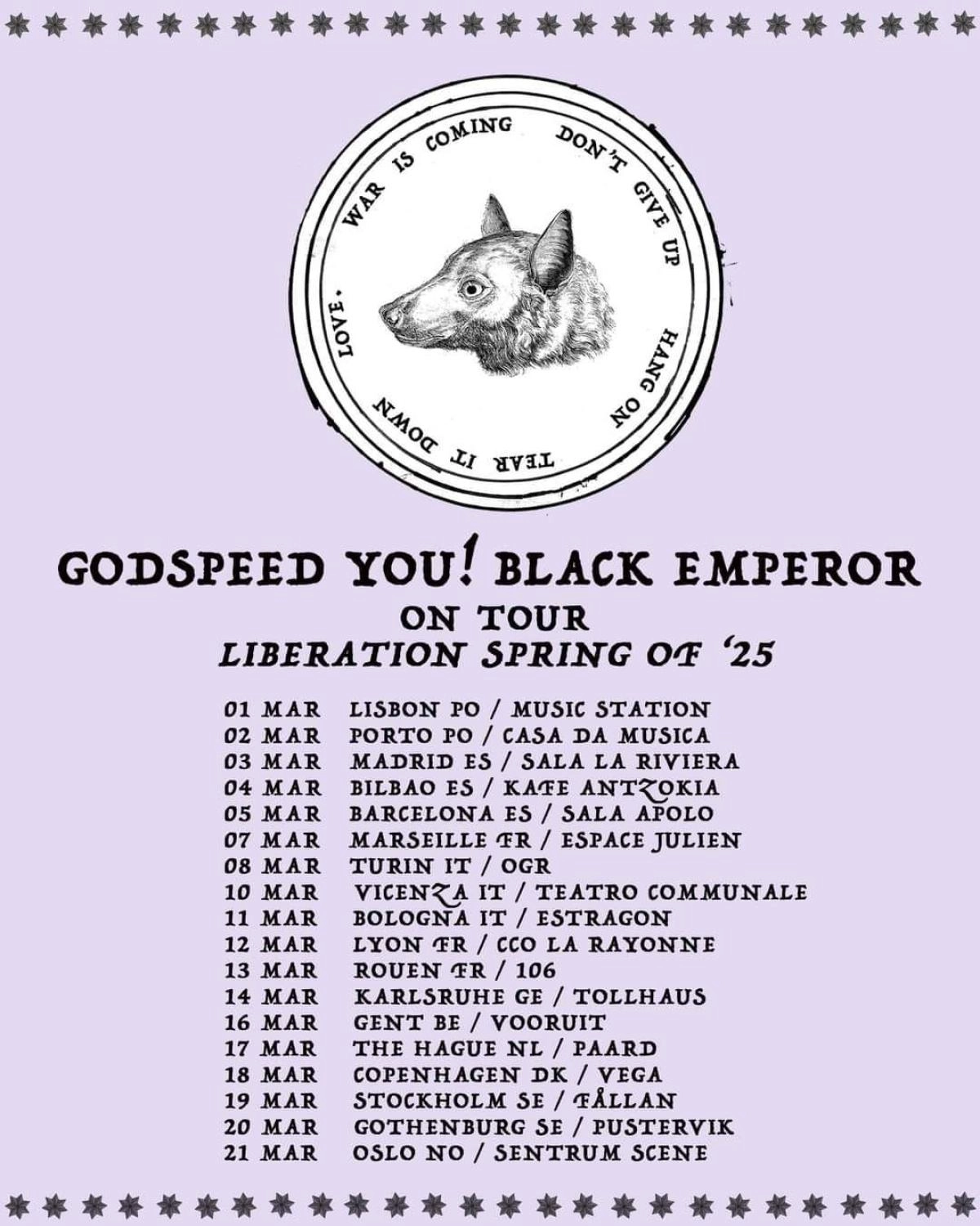 Godspeed You! Black Emperor at Estragon Tickets