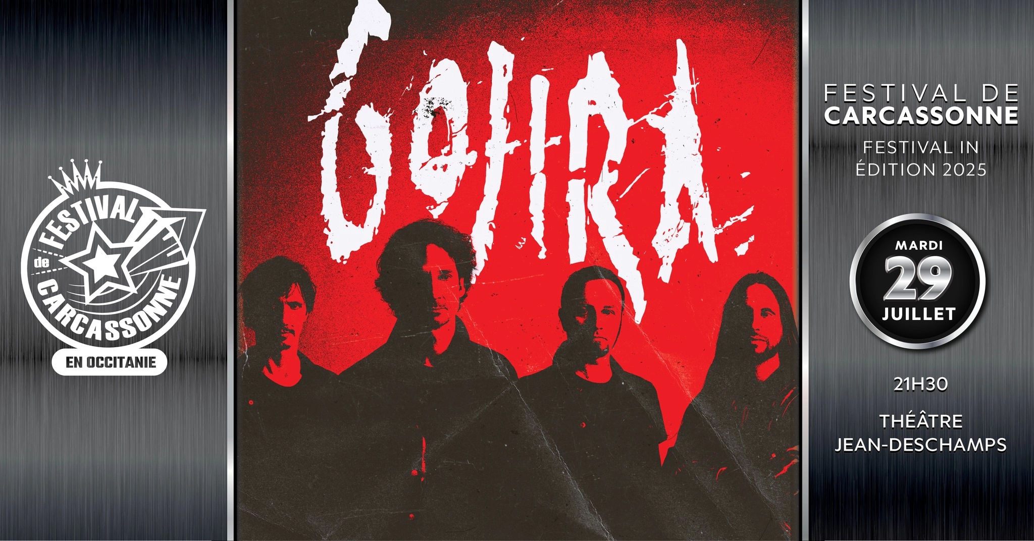 Billets Gojira (Theatre Jean Deschamps - Carcassonne)