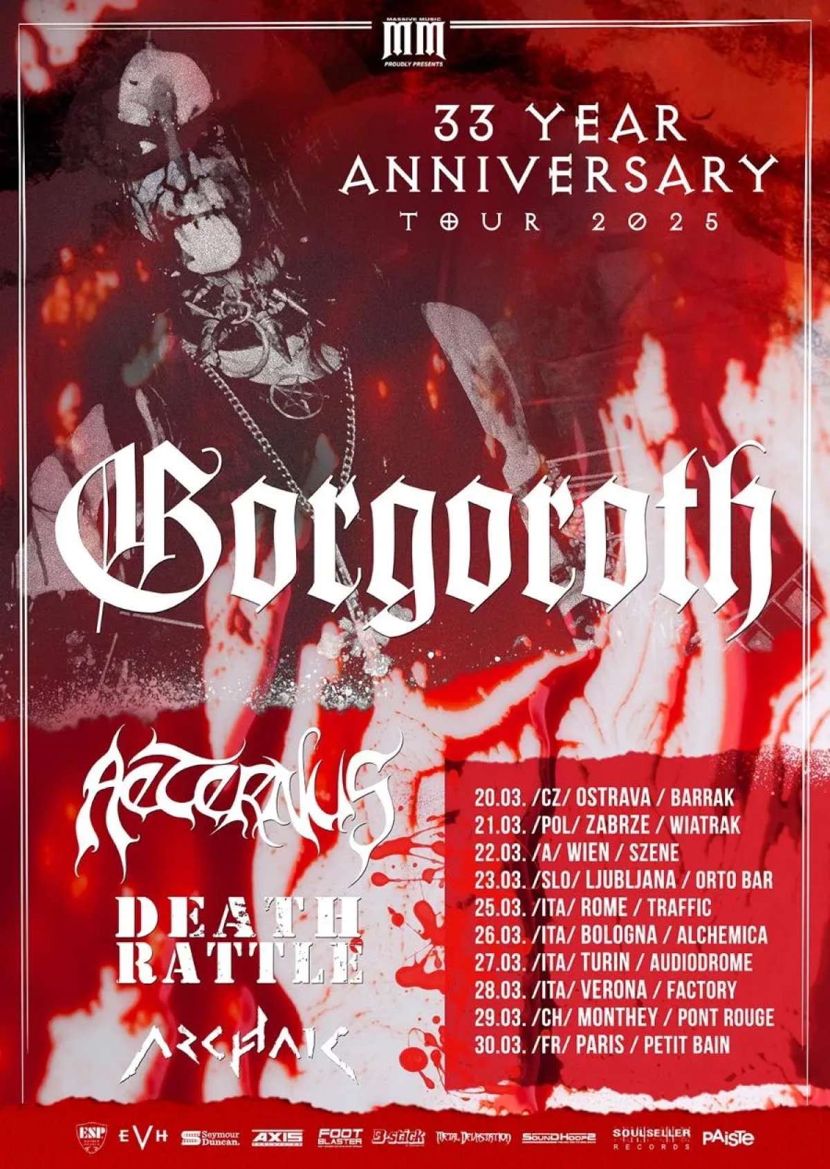 Gorgoroth - Aeternus - Death Rattle - Archaic in der Petit Bain Tickets