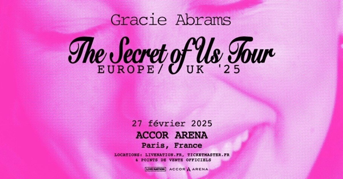 Gracie Abrams - The Secret Of Us Tour at Accor Arena Tickets