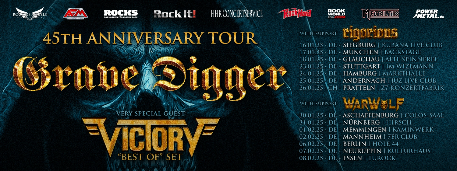 Grave Digger - 45th Anniversary Tour 2025: Victory – Best Of Set! at Backstage Werk Tickets