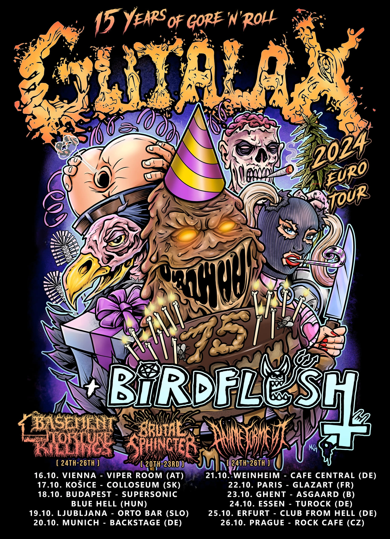 Gutalax - Birdflesh - Brutal Sphincter - Gutalax 15th Anniversary at Glazart Tickets