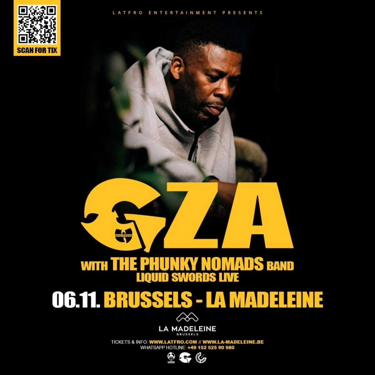 GZA al La Madeleine Tickets