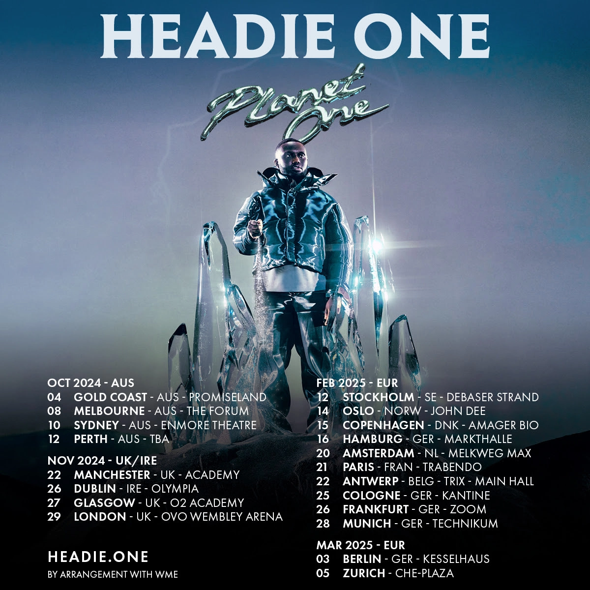 Headie One at 3Olympia Theatre Tickets