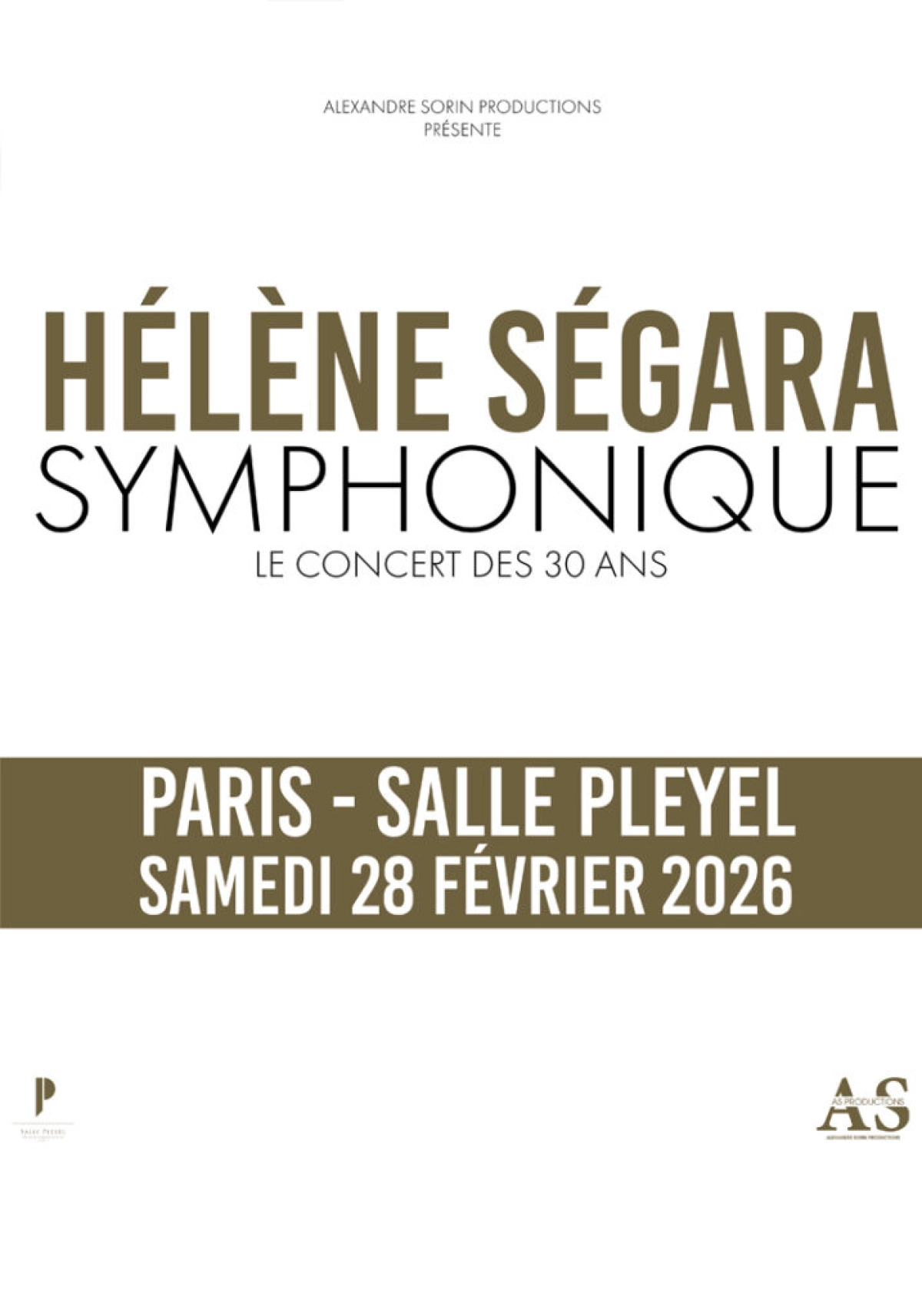 Helene Segara Symphonique at Salle Pleyel Tickets