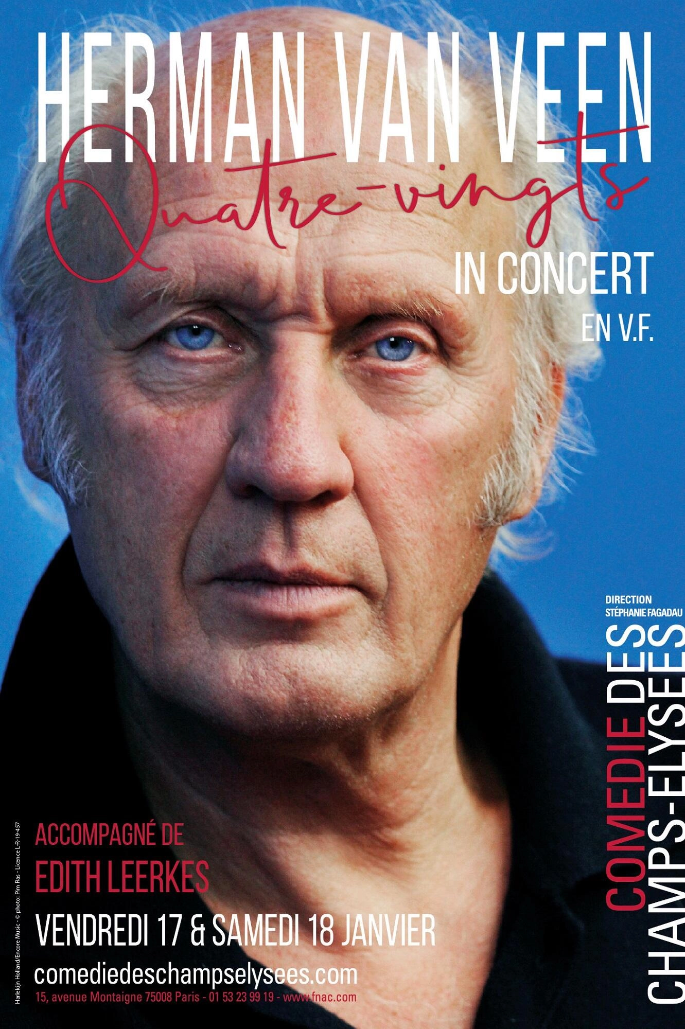 Herman Van Veen al Comedie des Champs Elysees Tickets