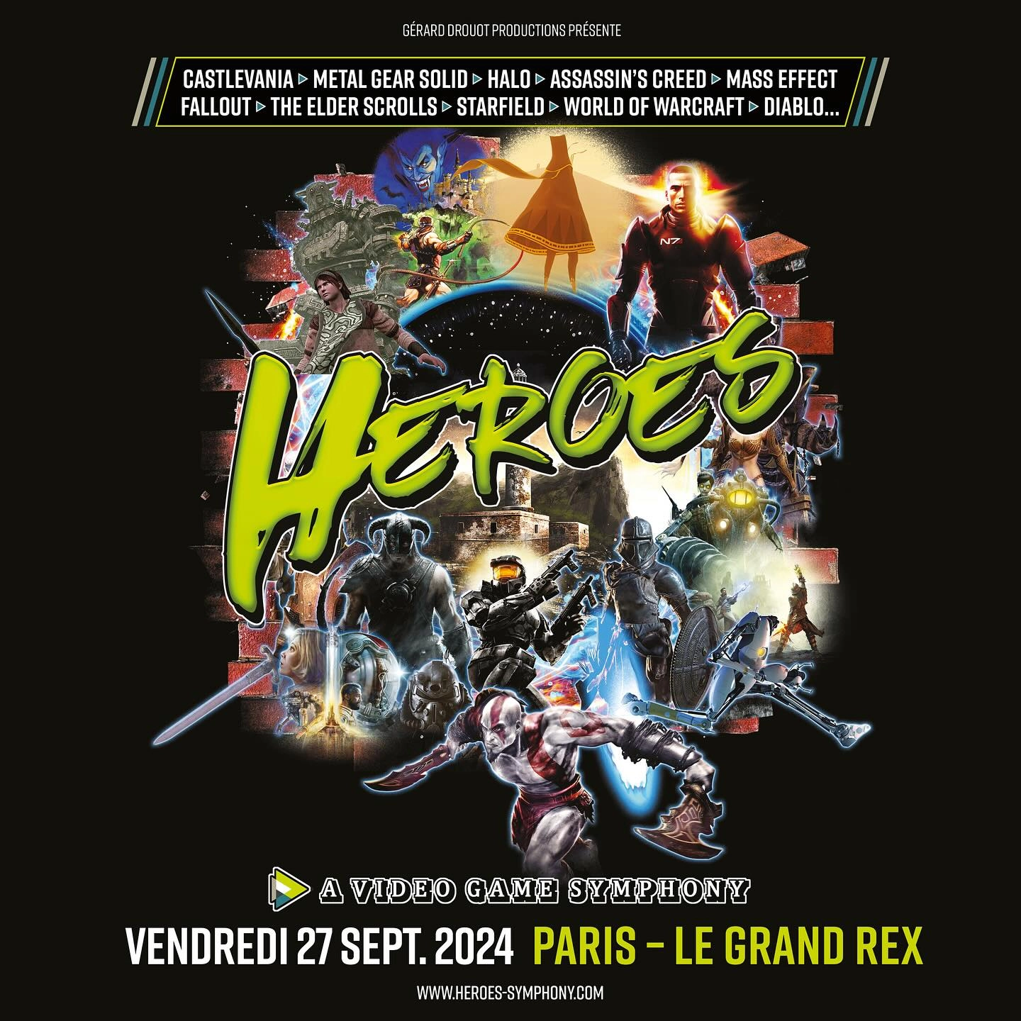 Heroes - A Video Game Symphony at Le Grand Rex Tickets